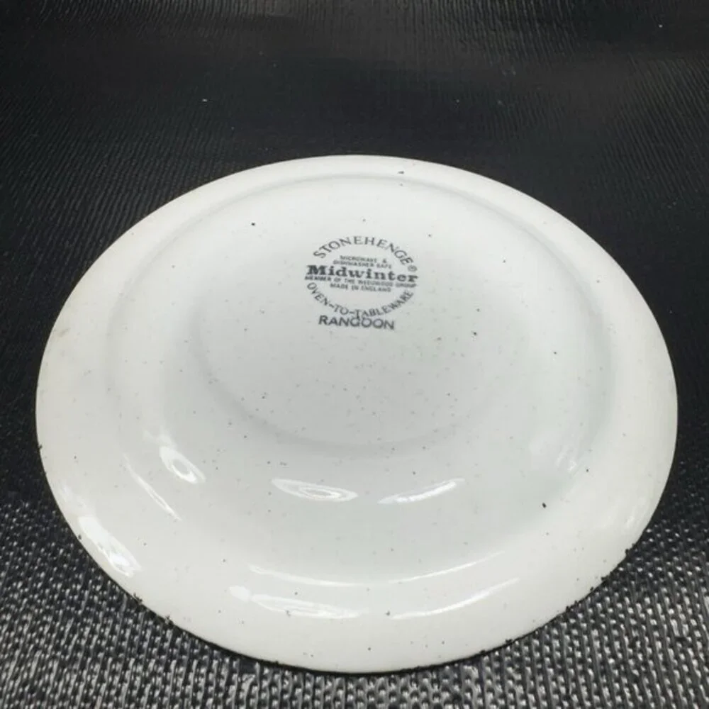 Midwinter Stonehenge Rangoon Dish Plate Set 2 Bamboo 7inch‎ Plates Dishes VTG